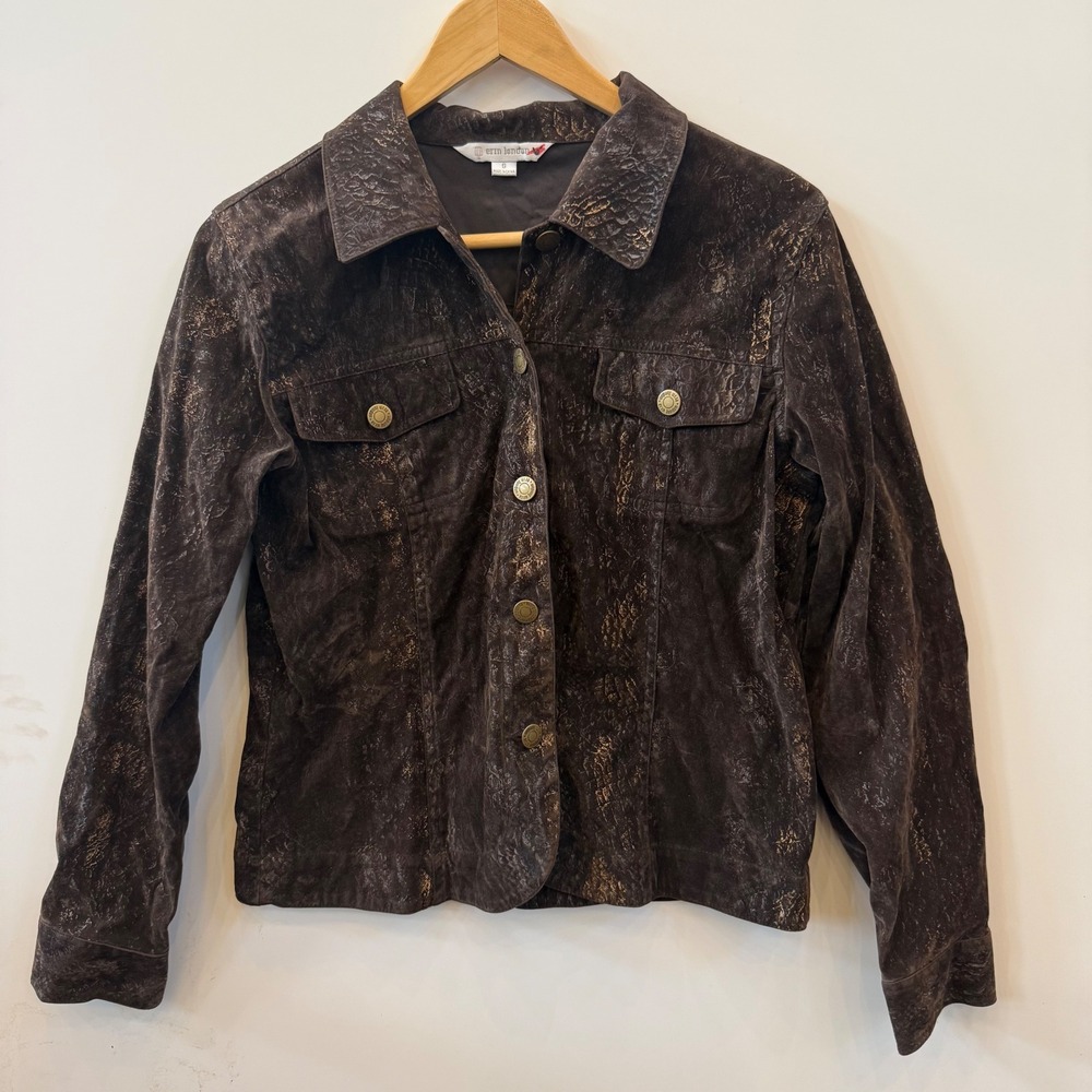 Y2K Erin London button up tweed unique size small women's